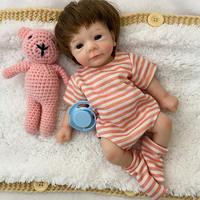 Nouvelle arrivée, petite taille, poupée reborn en silicone de 12 pouces, 30 cm, lavable, poupées interactives pour tout-petits