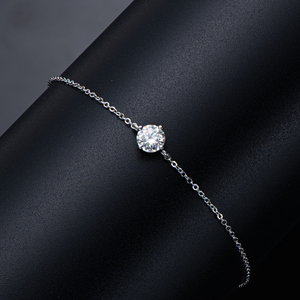 <span class=keywords><strong>Bracelets</strong></span> et Joncs en Argent Sterling S925 avec <span class=keywords><strong>Moissanite</strong></span> 1 Carat (1,0 Carat) 6,5 mm – Bijoux de Luxe Tendance pour Femme – Meilleures Ventes - Product Image 2