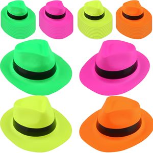 H-6034 PARTYMENT Vente en gros Accessoire de costume fantaisie de carnaval en PVC, thème Cowboy, style Gangster Mafia Néon, étoiles lumineuses pour fête, Néon Rave H - Product Image 1