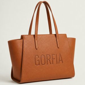 Bolso de Hombro de Cuero Vegano con Logotipo Grabado Personalizado, Gran Capacidad, Cierre Magnético - Product Image 3