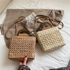 Sacs en paille tressés d'été en gros pour femmes, sacs à <span class=keywords><strong>main</strong></span>, sacs à bandoulière ajourés, sacs de plage en paille - Product Image 3