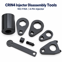 Kit de Herramientas de Desmontaje de Inyectores CRIN4 de 4 Pines NO.1116A, Herramientas de Reparación de Inyectores Diésel Common Rail