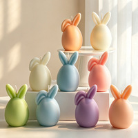 Vela Aromática de Cera de Soya en Forma de Huevo de Conejo de Pascua, Regalo de Vela Perfumada