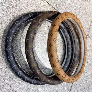 Accessoires de voiture de marque, diamètre 38-40 cm, housses de <span class=keywords><strong>volant</strong></span> de voiture en cuir design pour femmes, <span class=keywords><strong>Toyota</strong></span>, Ford, Mini Cooper, X3, Tesla - Product Image 4