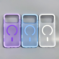 Étui de téléphone magnétique mat transparent JOYPORODO B500 en PC+TPU pour iPhone 17/18 Pro Max