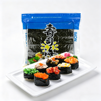 Algues Marines Séchées Croustillantes 19*10cm, 50 Feuilles, Qualité Bleue, Sushi, Nori Grillé, Marque Jinheng