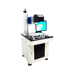 Machine de marquage de gravure laser UV de type rotatif à prix bon marché pour le revêtement de surface métallique de forage de surface en verre - Product Image 1