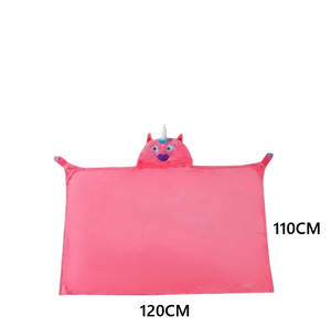 <span class=keywords><strong>Accappatoio</strong></span> con Cappuccio per Bambini in Pile a Tema Unicorno e Drago, Asciugamano da Bagno e da Spiaggia con Cappuccio - Product Image 6