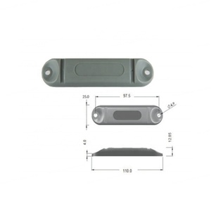 Étiquette RFID métallique Vanch à bon prix pour la gestion des déchets, autocollant RFID UHF en plastique ABS, étiquette RFID anti-métal - Product Image 2