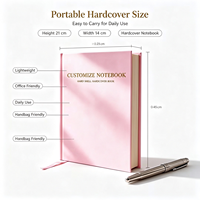 Service d'impression de logo personnalisé, carnet à spirales avec couverture en cuir A3/A4/A5/B5, organiseur, journal en tissu