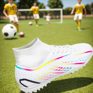 Chaussures <span class=keywords><strong>de</strong></span> football d'entraînement professionnelles à tige haute, vente en gros d'usine, <span class=keywords><strong>pour</strong></span> terrain synthétique (gazon artificiel), printemps automne, unisexe <span class=keywords><strong>pour</strong></span> hommes, femmes et enfants - Product Image 5