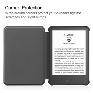 Coque arrière de luxe en cuir PU souple en Silicone TPU, étui de protection intelligent Ebook pour Amazon <span class=keywords><strong>Kindle</strong></span> 11e génération, vente en gros, 2022 - Product Image 5