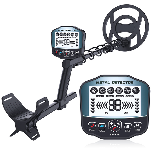 [Trending 2026] High Sensitivity Underground Metal Detector IP68 Waterproof 10 Inch Coil Professional Treasure Hunting Machine