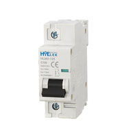 HiELEK MCB 32 Amper 1P 10kA B/C/D Eğrisi Minyatür Devre Kesici HLM3-125 CE Sertifikalı Din Ray Montajlı 230/400V IP20 IEC/EN