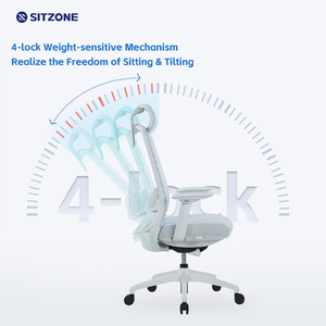 Sitzone dossier haut réglages réglables <span class=keywords><strong>bureau</strong></span> 3D maille exécutif pivotant personnel chaise de travail pour <span class=keywords><strong>bureau</strong></span> - Product Image 4