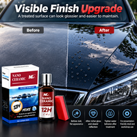Revêtement céramique nano 50 ml, protection hydrophobe brillante pour peinture automobile avec applicateur pour le detailing automobile