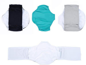 2024 नए नर कुत्ते डायपर पालतू शारीरिक पट्टा लपेटें पुन: प्रयोज्य सौजन्य बड़े कुत्ते घर सौजन्य पैंट बेली बैंड थोक - Product Image 2