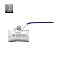 Válvula de Bola de Acero Inoxidable KLION, Conexión Manual Roscada DN6-DN100, 1 Pieza, 3/4" SS316 SUS316 OEM, para Ácido, Agua, Aceite y Gas, ISO CE, ¡Oferta!