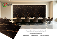 Fabricant chinois de plaques de marbre PVC, revêtement UV, haute brillance, imperméable, panneau de marbre PVC 1220*2440mm pour la décoration murale intérieure