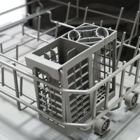 Mini Lavavajillas Moderno de Acero, Electrodoméstico Inteligente para el Hogar, Lavavajillas de Sobremesa, Lavavajillas para Autocaravanas, Ahorro de Energía y Agua para la Cocina