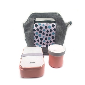Boîte à lunch Premium avec diviseur mobile Couverts Nouveau design en plastique sans BPA Brotdose Mit Trennwand <span class=keywords><strong>kinder</strong></span> Kunsstoff 2 Deckel - Product Image 2