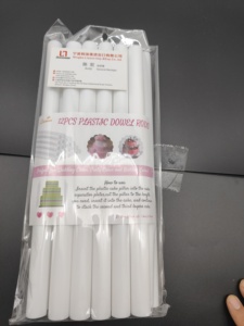 Lixsun 50cm*1.1cm of 12pcs Wedding <strong>Cake</strong> <strong>Tier</strong> Supports Stacking Rod Holder Plastic <strong>Cake</strong> Dowels for Stacked Diy Baking Tools - Product Image 3
