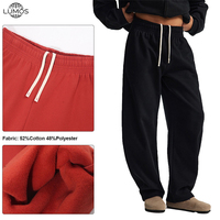 Pantalon de survêtement en molleton de coton 430 g/m² de haute qualité pour hommes, personnalisable, style européen et américain, décontracté, Lumos
