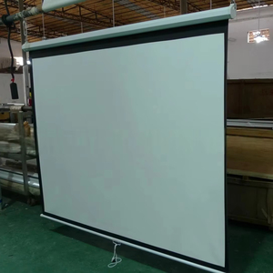 OEM dài ném Màn hình máy chiếu của nhãn hiệu tường Màn hình máy chiếu mờ trắng 100 inch tự động khóa 16:9 nhà màn hình chiếu - Product Image 1
