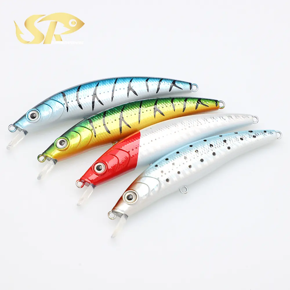 SUPERIORFISHING Minnow lure 110mm 90mm Artificial Floating Minnow Fishing Lures AI