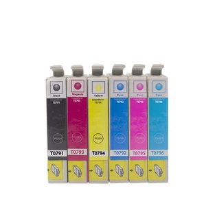<span class=keywords><strong>Cartouche</strong></span> rechargeable compatible T0791-T0796 pour imprimantes <span class=keywords><strong>Stylus</strong></span> <span class=keywords><strong>Photo</strong></span> <span class=keywords><strong>1400</strong></span>/1430, encre à colorant 14 ml, garantie 24 mois - Product Image 1
