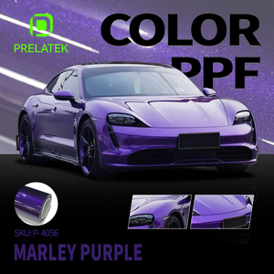<span class=keywords><strong>Film</strong></span> de protection de peinture (PPF) TPU violet brillant 7,5 mil, auto-réparant, anti-rayures, anti-jaunissement, pour changement de couleur de voiture - Product Image 1