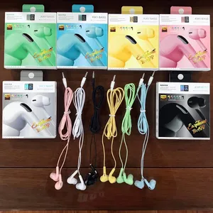 Kabel Headset Di Telinga Earphone untuk MP3 MobilephoneTablet Laptop Perangkat Audio earphone kawat