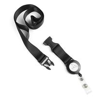 Lanière personnalisée avec logo Roust pour enseignant, porte-badge rétractable ABS Yoyo, support de carte d'identité en plastique, vente en gros, produit phare