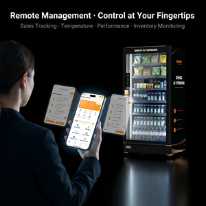 Enfriador Inteligente Qingo LLC de 580L, Acero Inoxidable, Comercial, Pantalla Táctil, Desinfección UV, Cumple con ADA, Habilitado para SDK, Control Remoto - Product Image 3