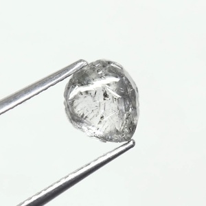 Oferta Especial: Diamante Natural en Bruto, Sin Cortar, Tipo Sal y Pimienta, de 1.77 Ct., 7.35 x 6.45 x 4.15 MM, para Joyería de Boda - Product Image 3