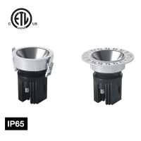 Luminaire encastré LED en aluminium ETL, design industriel simple et décoratif, pour intérieur, salon, usage commercial, IP65, CRI 90 élevé