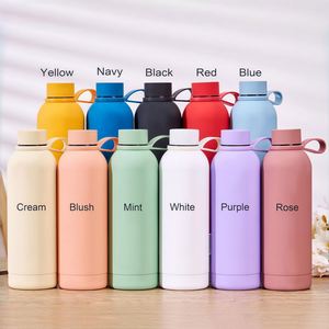 <b>Personalized</b> Engraved Birth Flower <b>Water</b> <b>Bottle</b>, 17oz Stainless Steel Insulated Travel Cup with Hamdle, Birthday Gift for Women - Product Image 6