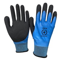 Gants d'électricien légers 1000V 1KV basse tension isolés Double face imperméable XL caoutchouc antistatique pour main bras