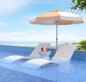 Chaise longue en plastique dans l'eau Chaise longue pour <span class=keywords><strong>piscine</strong></span> Chaise longue ergonomique imperméable Chaise longue pour hôtel Lot <span class=keywords><strong>de</strong></span> 2 chaises <span class=keywords><strong>de</strong></span> <span class=keywords><strong>piscine</strong></span> - Product Image 1