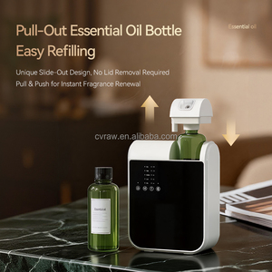 Diffuseur <span class=keywords><strong>d</strong></span>'<span class=keywords><strong>air</strong></span> intelligent à écran tactile à deux fluides, <span class=keywords><strong>sans</strong></span> eau, contrôlé par application, mural, extractible, en plastique, fonctionnement silencieux à 35 dB, grand modèle - Product Image 1