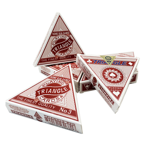 Fabricant de cartes à jouer personnalisées en forme de triangle, cartes de poker imprimées sur mesure, jeu de cartes à collectionner pour adultes avec boîte - Product Image 1