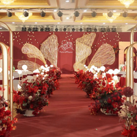 Fábrica al por mayor varios colores exposición alfombra Hotel Canton Fair alfombra completa boda alfombra roja