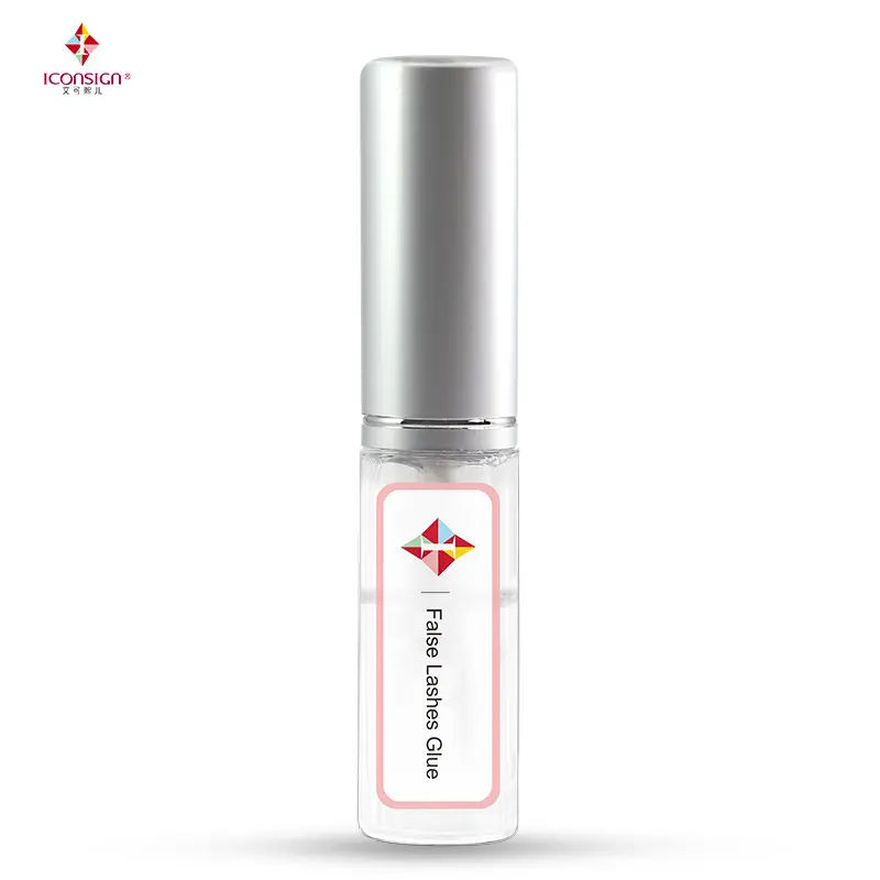 Op Maat Gemaakte Logo Private Label Veganistische 5Ml Fles Waterdichte Valse Wimperlijm Trip Diy Latex Wimperlijm