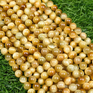 天然琥珀色のジュエリー石加工オリーブ型の古い琥珀色のビーズ大径の赤いイスラム教徒の祈りのビーズ - Product Image 2