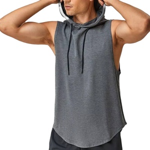Gym Clothes <b>Men</b> <b>Sleeveless</b> <b>Hoodie</b> Custom Essentials Sweatshirts Pullover Hoodies <b>Sleeveless</b> <b>Men's</b> Hoodies - Product Image 1