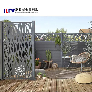 Pannello Decorativo per Recinzione in Alluminio Stile Moderno Personalizzato Tagliato al <span class=keywords><strong>Laser</strong></span> Schermo Frangivista da Giardino in Metallo - Product Image 2