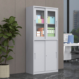 Classeur <span class=keywords><strong>de</strong></span> bureau Armoire en métal Référence Bon financier Porte en verre <span class=keywords><strong>Casier</strong></span> <span class=keywords><strong>de</strong></span> <span class=keywords><strong>rangement</strong></span> avec serrure équipée <span class=keywords><strong>de</strong></span> tiroirs - Product Image 2