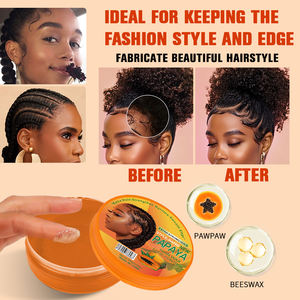 Gel Fijador para Peinados con Fijación Fuerte, Personalizado con Etiqueta Privada, Cera para el Cabello con Aroma a Papaya, Pomada de 100 g - Product Image 4
