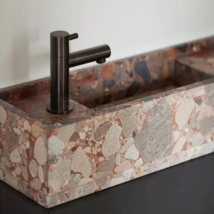 PerfectStone, vente en gros, taille et épaisseur personnalisées, marbre naturel Calacatta rouge pour hôtel de luxe, cuisine, salle à manger - Product Image 4