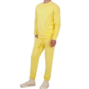 Conjunto Deportivo de Felpa para Hombre, Cuello Redondo, Estampado, 100% Algodón, Ligero, Ecológico, Casual, Invierno 2026, Tallas Grandes, 2 en 1, OEM, Alta Calidad - Product Image 4